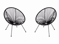 Zwart lounge stoel - afbeelding 6 van  6