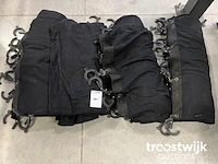 Zwart moltondoek 300x600cm met pipesnap - afbeelding 1 van  4