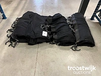 Zwart moltondoek 300x600cm met pipesnap - afbeelding 2 van  4