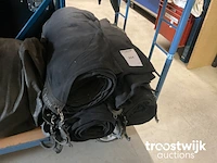 Zwart moltondoek 300x600cm met pipesnap - afbeelding 3 van  4