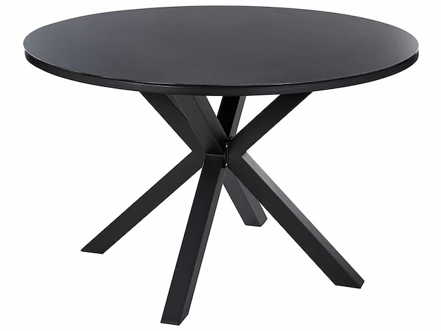 Zwarte aluminium tuintafel? 120 cm - afbeelding 2 van  7