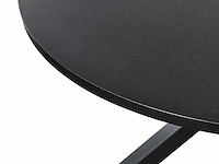 Zwarte aluminium tuintafel? 120 cm - afbeelding 5 van  7
