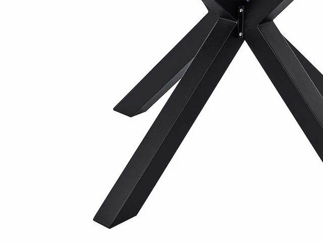 Zwarte aluminium tuintafel? 120 cm - afbeelding 6 van  7