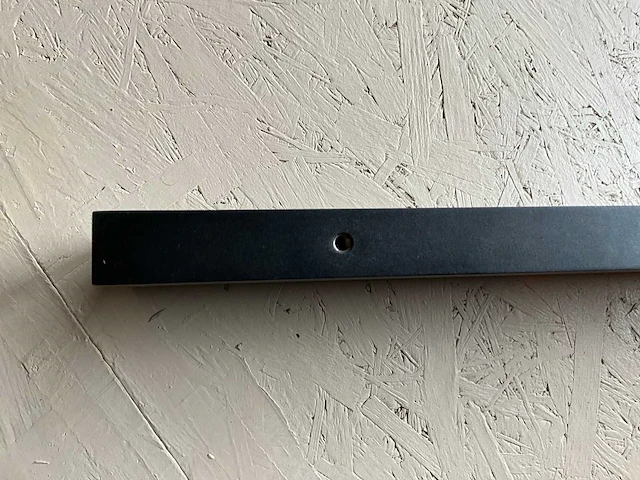 Zwarte massieve alu deurgreep - afbeelding 6 van  8