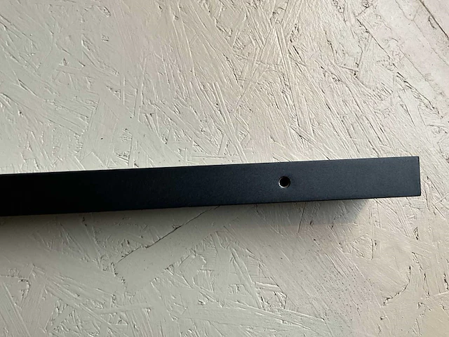 Zwarte massieve alu deurgreep - afbeelding 7 van  8