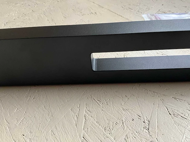 Zwarte massieve alu deurgreep - afbeelding 8 van  8