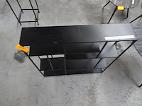 Zwarte metalen wandmeubel - afbeelding 2 van  3