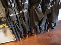 Zwarte parasols 5 stuks - afbeelding 2 van  3