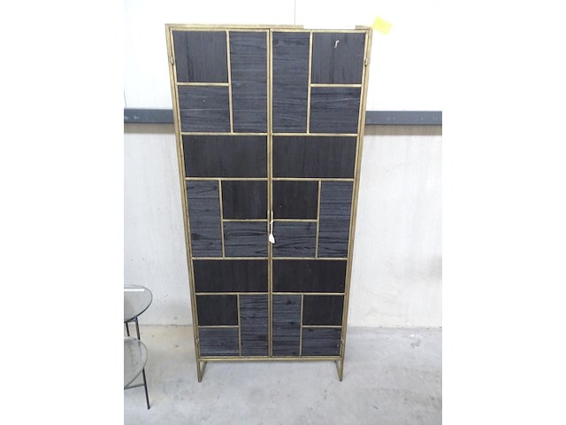 Zwarte wandkast - afbeelding 1 van  3