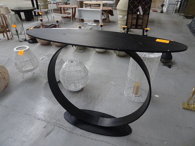 Zwarte wandmeubel - afbeelding 1 van  2