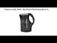 Zwarte waterkoker 1 l clatronic wk 3462 - afbeelding 1 van  1