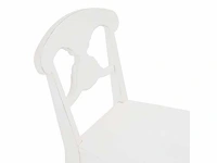 Zweedse distressed effect stoelen - wit (x6) - afbeelding 5 van  8