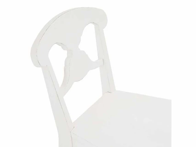 Zweedse distressed effect stoelen - wit (x6) - afbeelding 5 van  8
