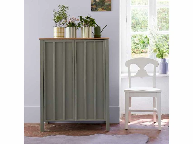 Zweedse distressed effect stoelen - wit (x6) - afbeelding 8 van  8