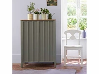 Zweedse distressed effect stoelen - wit (x6) - afbeelding 8 van  8