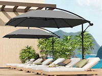 Zweefparasol - grijs - afbeelding 1 van  7