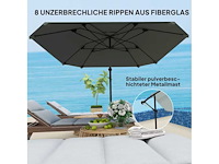 Zweefparasol - grijs - afbeelding 5 van  7