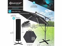 Zweefparasol met led en voet 300 cm x 300 cm - afbeelding 8 van  8