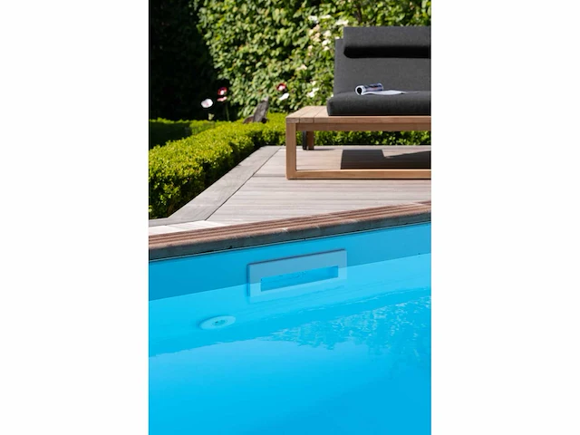 Zwembad oblong 460 x 810*133 cm met exotische afdekrand - afbeelding 5 van  5