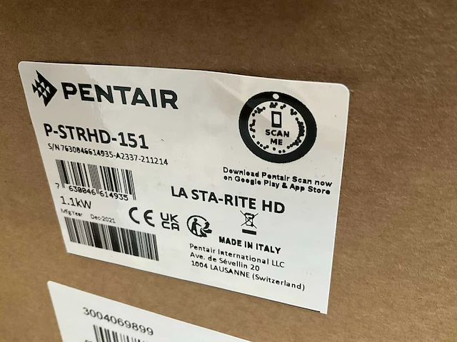 Zwembadpomp pentair type p-strhd-151 - afbeelding 3 van  4
