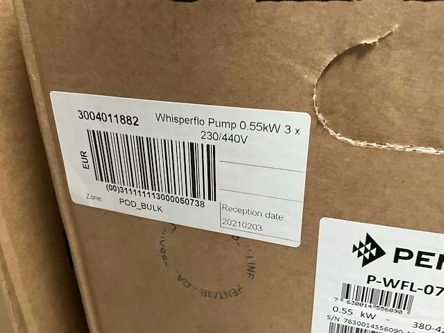 Zwembadpomp pentair type p-wfl-073 - afbeelding 3 van  4