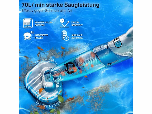 Zwembadstofzuiger met batterij - afbeelding 6 van  8