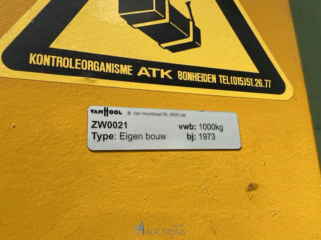 Zwenkarm van hool 1t - afbeelding 5 van  10