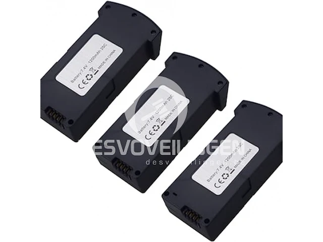 Zygy 3pcs 7.4v 1200mah lithium batterij - afbeelding 1 van  2