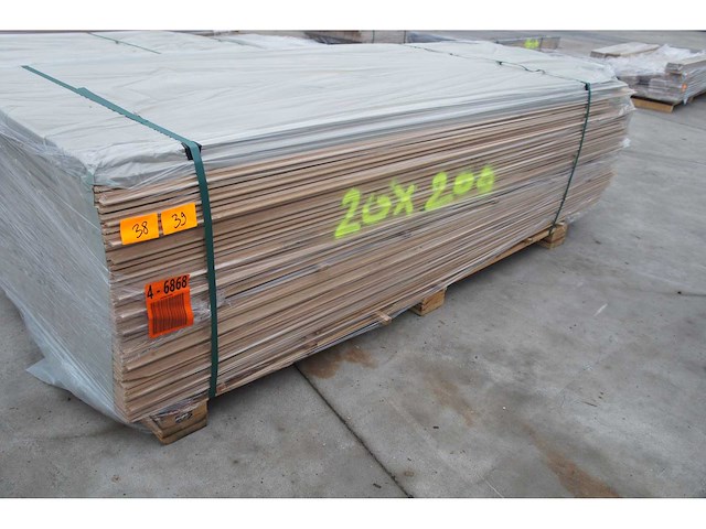 +- 37 m² eiken planchetten 20mm - afbeelding 1 van  8