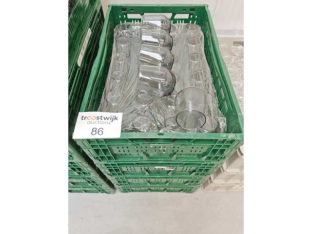 - glaswerk: waterglas fumé (101x) - afbeelding 1 van  3