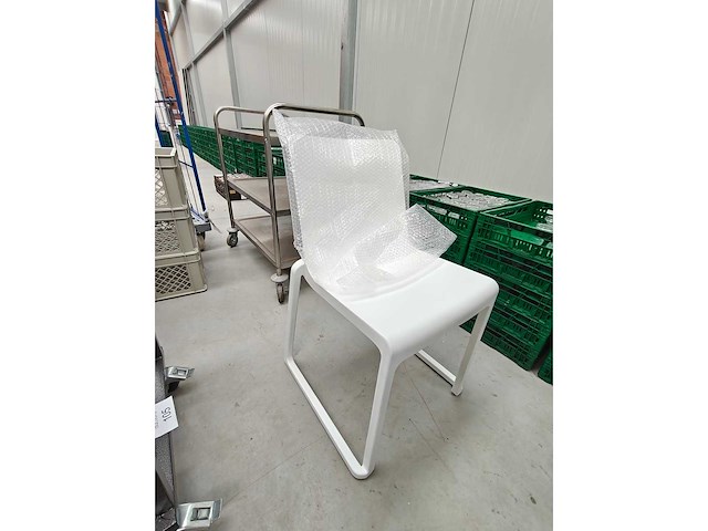 - kazar stoel wit inclusief transportkar (11x) - afbeelding 4 van  4