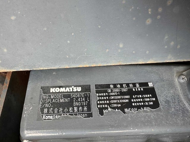 - komatsu - midigraafmachine - afbeelding 21 van  38