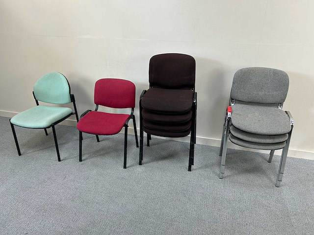 - set ontvangststoelen - waiting room chair (9x) - afbeelding 1 van  2