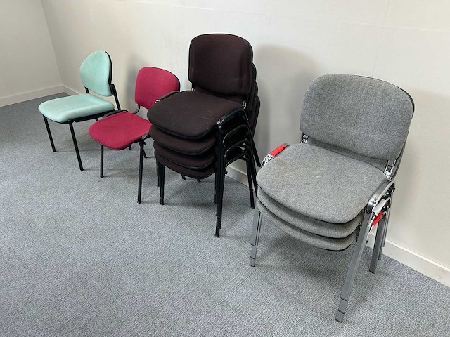 - set ontvangststoelen - waiting room chair (9x) - afbeelding 2 van  2