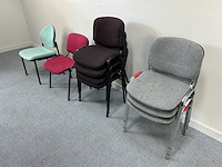 - set ontvangststoelen - waiting room chair (9x) - afbeelding 2 van  2
