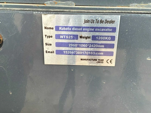 - wts25 - mini-excavator - 2026 - afbeelding 12 van  16