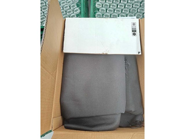 - zwart linnen/tafeldoeken - afbeelding 2 van  5