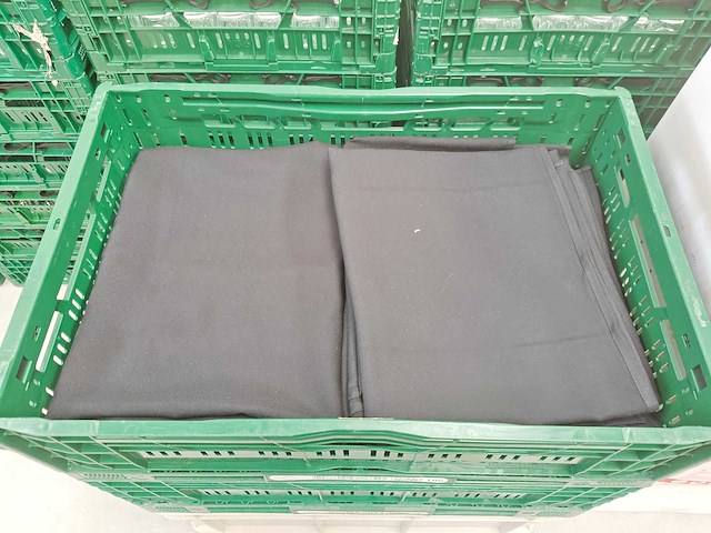 - zwart linnen/tafeldoeken - afbeelding 3 van  5