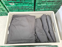 - zwart linnen/tafeldoeken - afbeelding 5 van  5