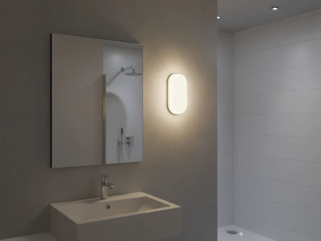 [00632] 12w 4000k surface-mounted led panels oval waterproof fire-resistant - afbeelding 6 van  7
