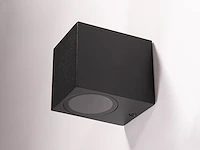 [00703] modern rectangular wall light gu10 socket sand black waterproof - afbeelding 6 van  7