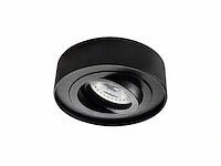 [00840] gu10 recessed fixture, black, tiltable, with lamp holder