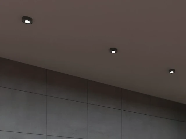 [00840] gu10 recessed fixture, black, tiltable, with lamp holder - afbeelding 3 van  7