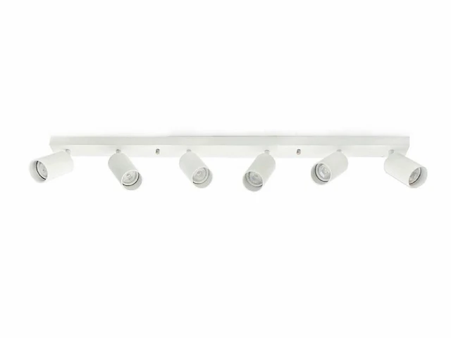 [00853] gu10 surface-mounted spotlight fixture 6 cylinders sand white rotatable - afbeelding 2 van  4