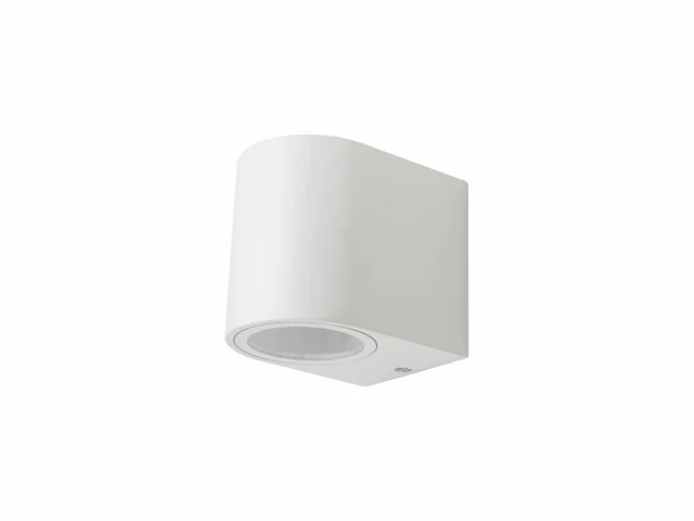 [00879] modern semi-circular wall light gu10 socket sand white waterproof - afbeelding 2 van  3