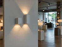 [00884] rectangular wall light gu10 double socket white waterproof - afbeelding 6 van  9