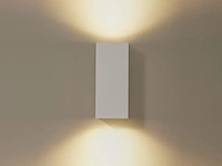 [00884] rectangular wall light gu10 double socket white waterproof - afbeelding 8 van  9