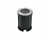 [00891] gu10 ground spotlight round satin nickel