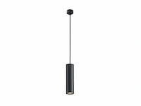 [00894] gu10 decorative pendant lamp cylinder 24cm sand black