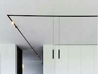 [00896] gu10 track spot decorative pendant lamp cylinder 24cm sand black - afbeelding 4 van  8